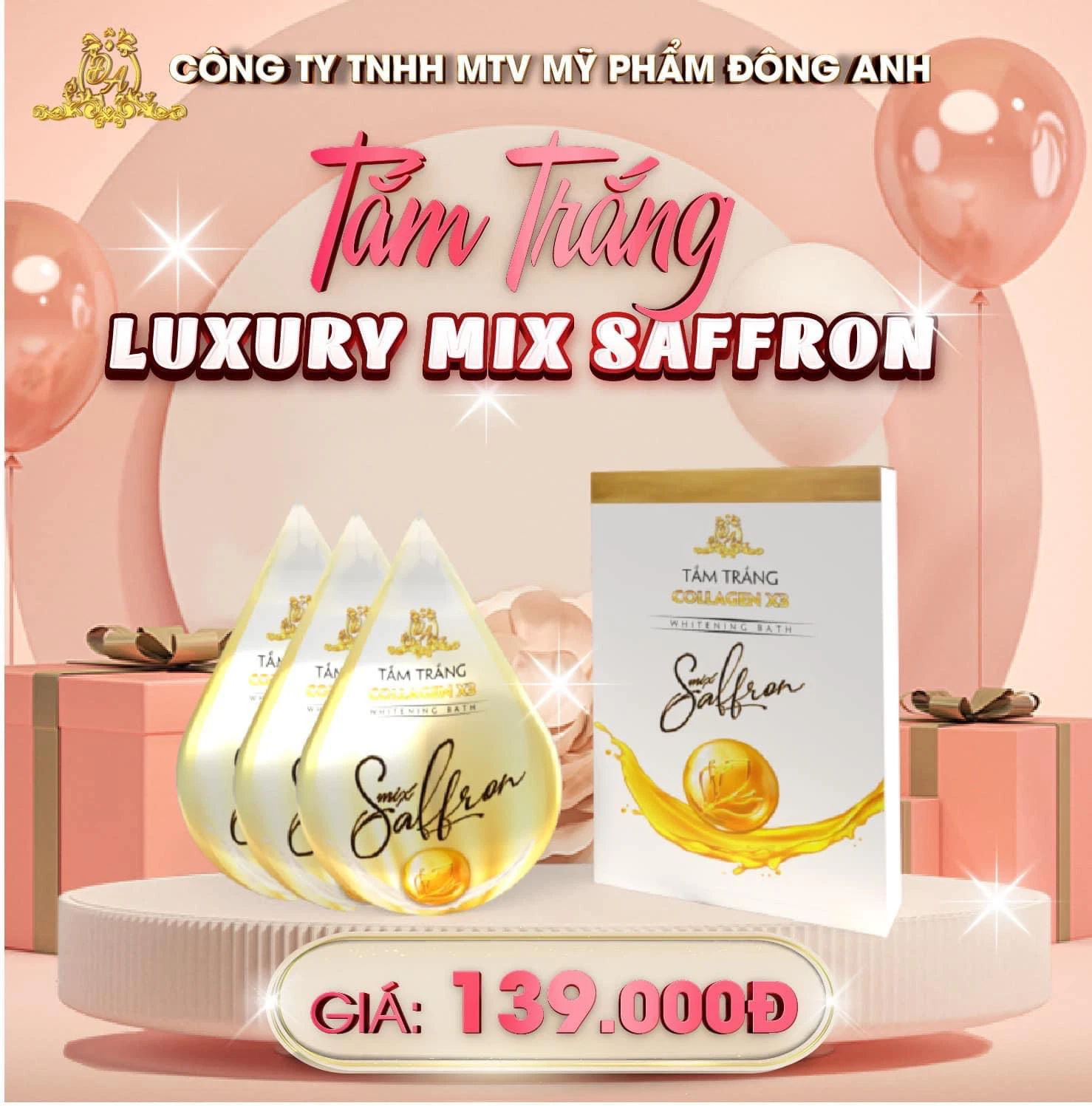 Tắm trắng Mix Saffron